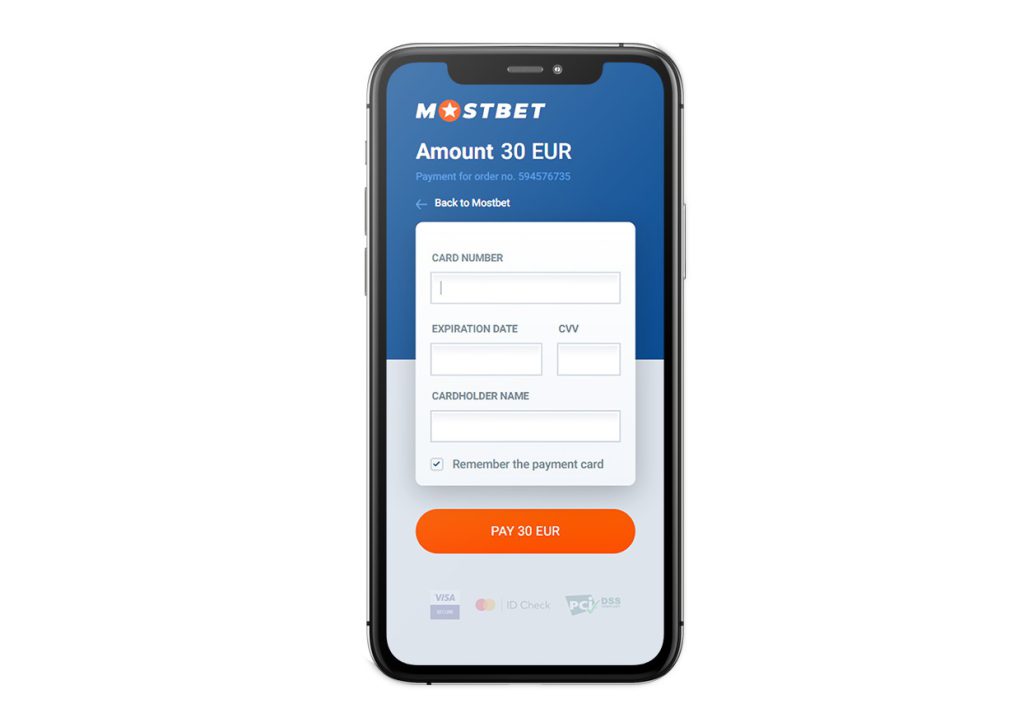 mostbet app screenshot deposit & registro